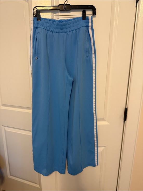 Athleta Pants - Light Blue women’s Track Pants with White Side Stripes